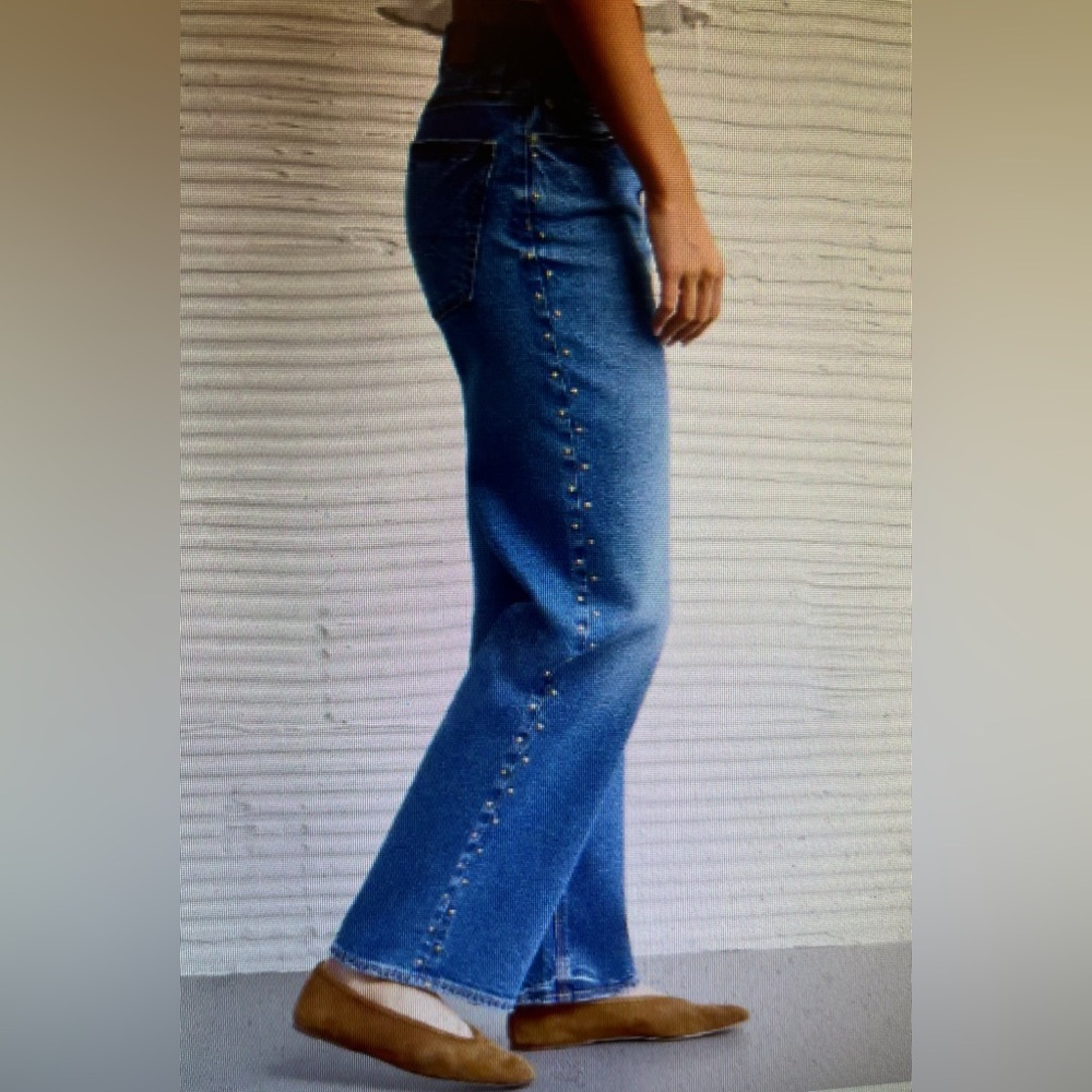 MISSES AMERICAN EAGLE HIGH WAISTED STOVEPIPE JEANS SIZE 6 NWT! - Picture 3 of 8